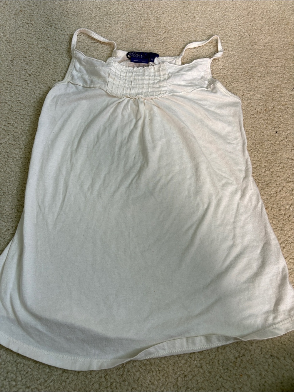 Miley Cyrus & Max Azria Girls White Camisole Tank Top